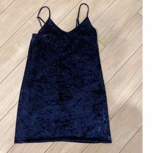 Velour Mini Dress